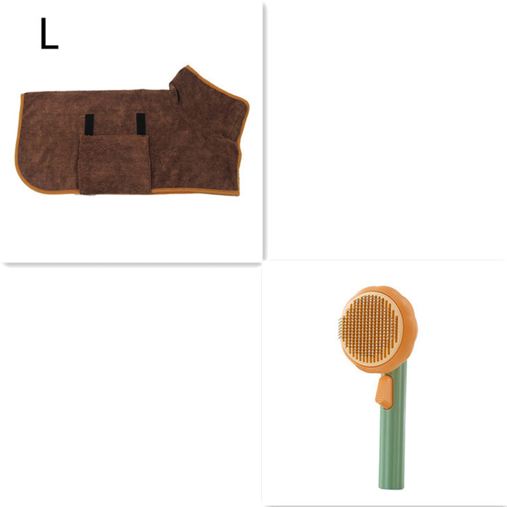 New Pet Cat Brush Hot Selling Hand-held Steel Wire Self-cleaning Comb Looper For Hair Removal