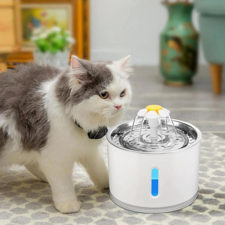 Automatic Pet Cat Water Fountain With LED Lighting USB Dogs Cats Mute Drinker Feeder Bowl Drinking Dispenser