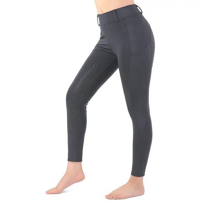 Autumn And Winter High Elastic Wear-resistant Horse Riding Adult And Children Breathable Equestrian Pants