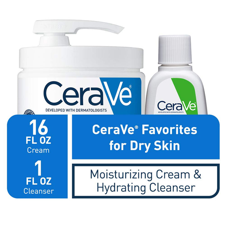 CeraVe Moisturizing Cream | Body and Face Moisturizer for Dry Skin | Body Cream with Hyaluronic Acid and Ceramides | Daily Moisturizer | Oil-Free | Fragrance Free | Non-Comedogenic | 19 Ounce