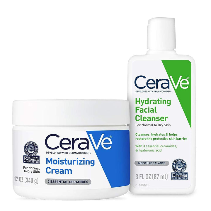 CeraVe Moisturizing Cream | Body and Face Moisturizer for Dry Skin | Body Cream with Hyaluronic Acid and Ceramides | Daily Moisturizer | Oil-Free | Fragrance Free | Non-Comedogenic | 19 Ounce