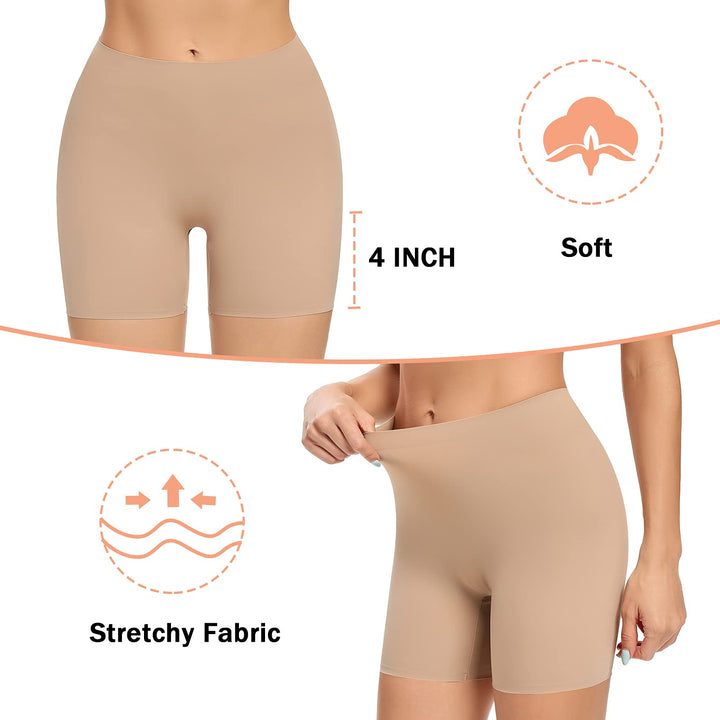 Womens Seamless Shaping Boyshorts Panties Tummy Control Underwear Slimming Shapewear Shorts