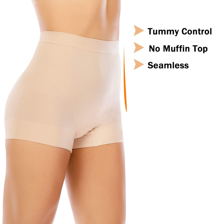 Womens Seamless Shaping Boyshorts Panties Tummy Control Underwear Slimming Shapewear Shorts