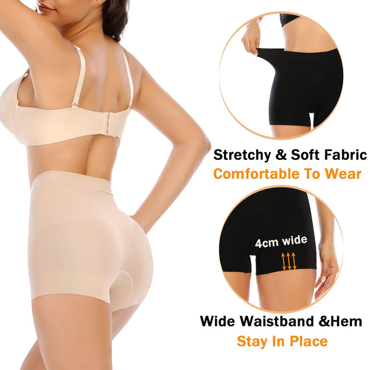 Womens Seamless Shaping Boyshorts Panties Tummy Control Underwear Slimming Shapewear Shorts