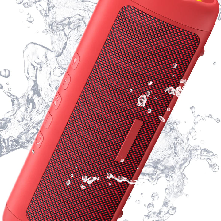 Bluetooth Speaker with HD Sound, Portable Wireless, IPX5 Waterproof, Up to 24H Playtime, TWS Pairing, BT5.3, for Home/Party/Outdoor/Beach, Electronic Gadgets, Birthday Gift (Black)