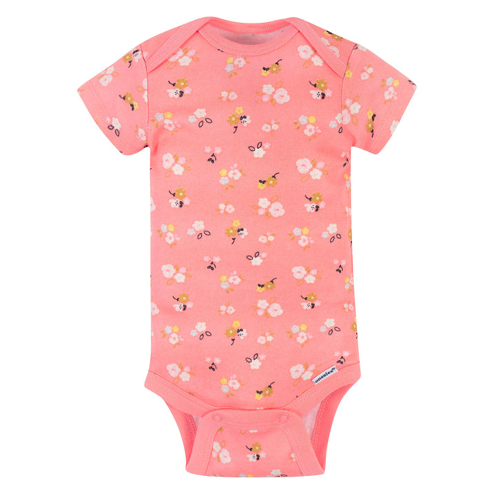 Gerber Baby-Girls 5-Pack Short Sleeve Variety Onesies Bodysuits