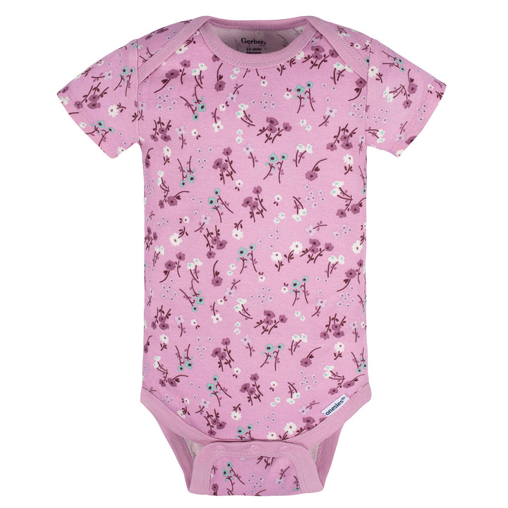 Gerber Baby-Girls 5-Pack Short Sleeve Variety Onesies Bodysuits