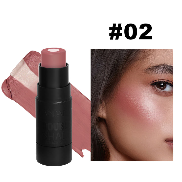 Multi-Color Sandwich Blush Stick Natural Nude Dress Brightening Color Solid Blush Shading Cream