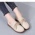 Small Leather Shoes Plus Size Round Toe Flat Bottom